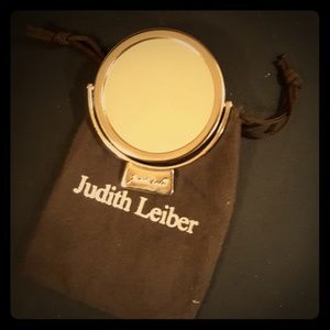 Judith Leiber Mirror Made In Italy with Pouch.
